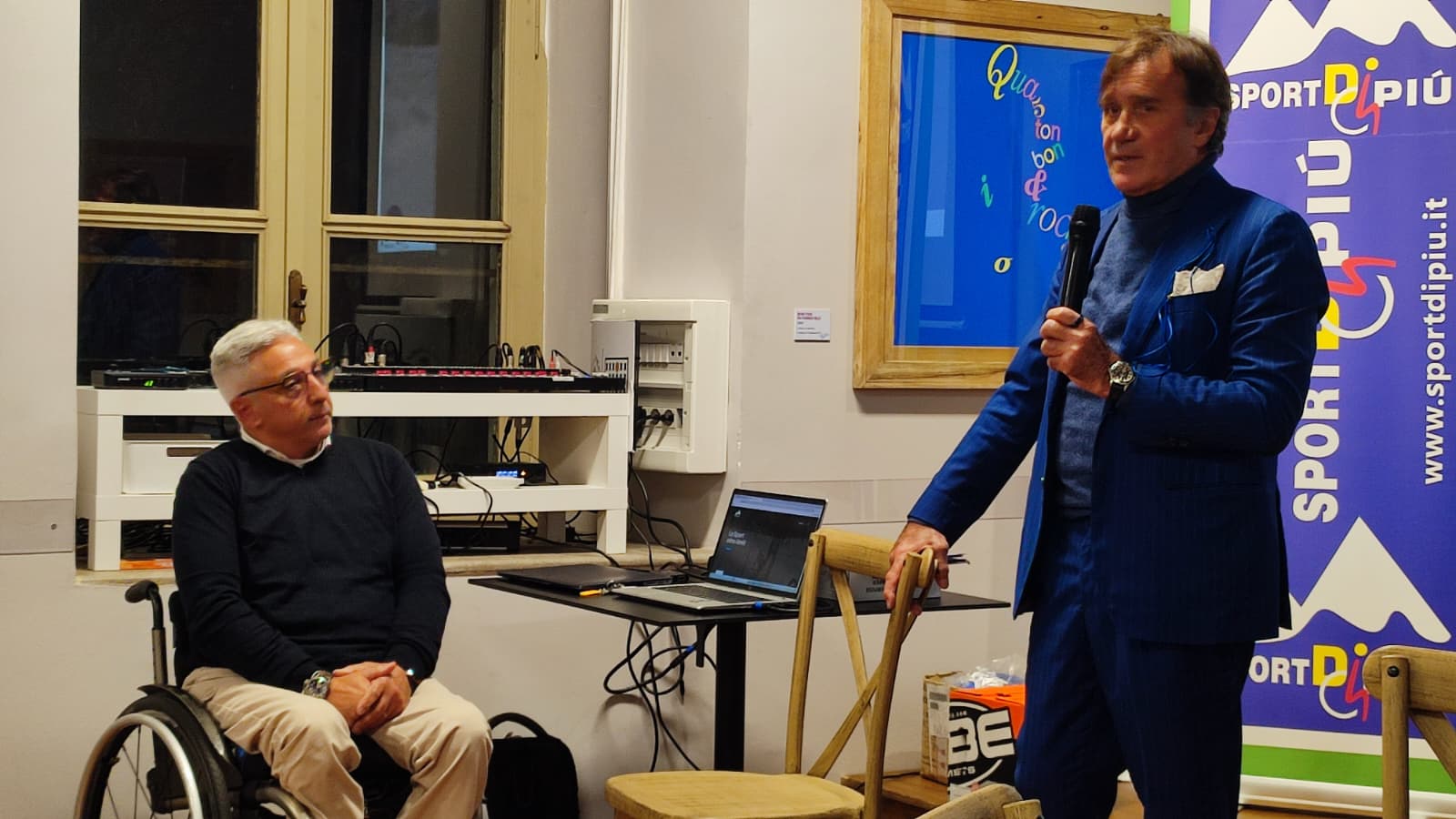 Il presidente Fabrizio Benintendi con Giuseppe Antonucci